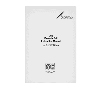 702 Zirconia Cell Instruction Manual