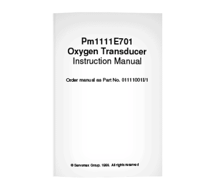 Pm1111E701 Instruction Manual